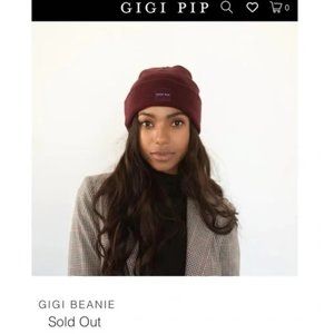 Gigi Pip Maroon Beanie